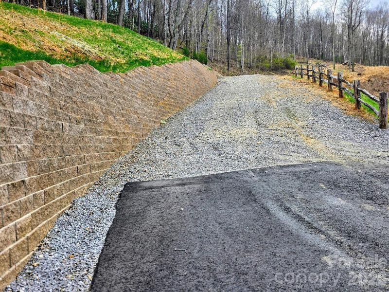 View of road leading to the undeveloped lots in Burnsville Hilltop