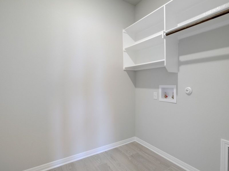 This first-floor laundry room helps make laundry day a breeze.