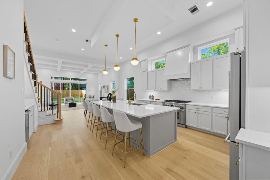 Furnished interior view inside a new home in , Houston (Image 8).