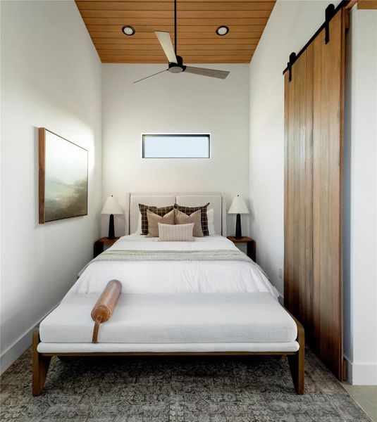 Furnished interior view inside a new home in , Hye (Image 10).