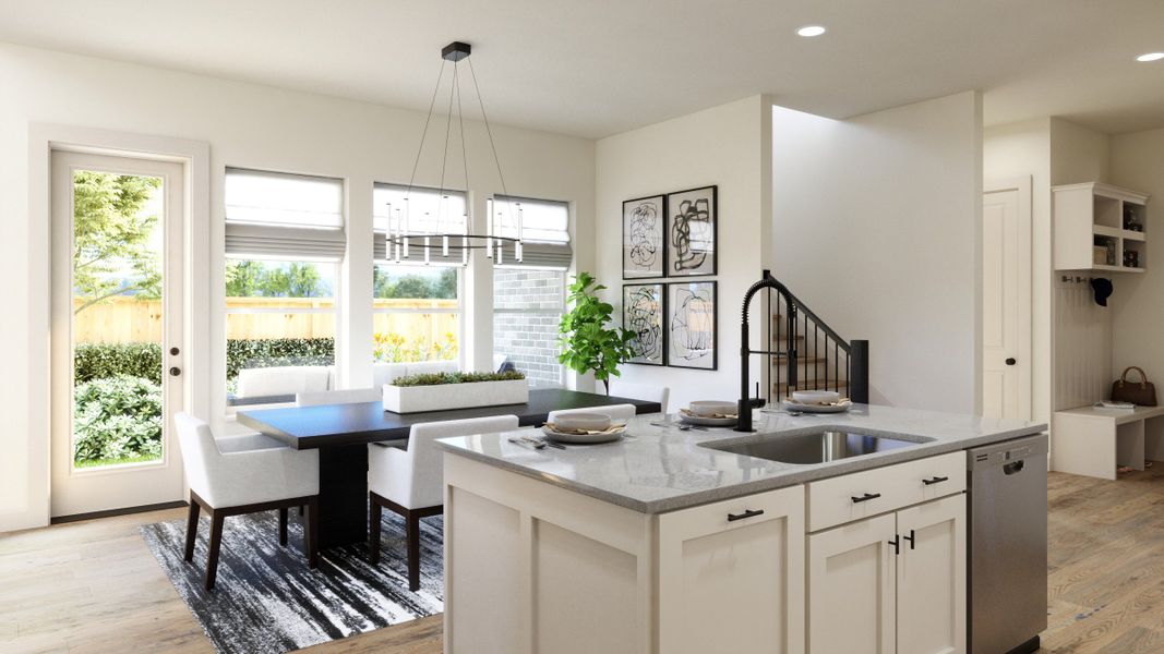 Representative furnished interior of a home built from the Valente by Normandy Homes in Hazelwood 40' Series, Frisco (Image 6). Representative furnished interior of a home built from the Valente by Normandy Homes in Hazelwood 40' Series, Frisco (Image 6).