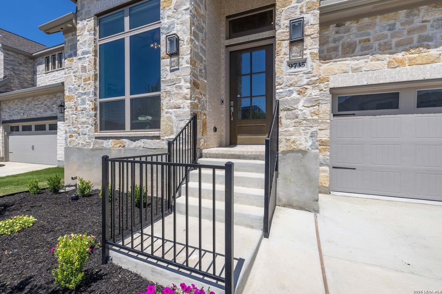 Exterior details and patio area of a home in Kallison Ranch, San Antonio (Image 30).