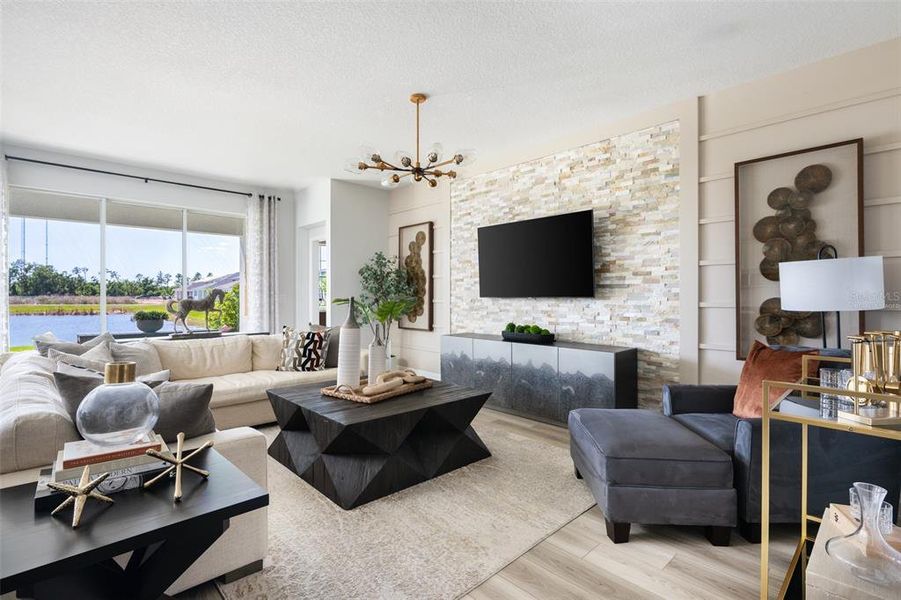 virtually staged/model home