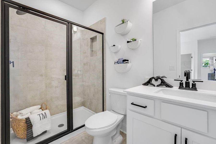 Furnished interior view inside a new home in Reserve at Hickory Walk, Kennesaw (Image 27). Furnished interior view inside a new home in Reserve at Hickory Walk, Kennesaw (Image 27).