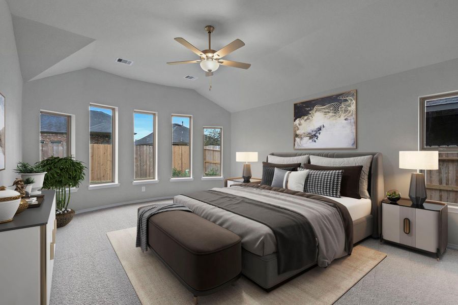 Furnished interior view inside a new home in , Spring (Image 9).