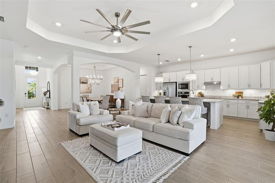 Furnished interior view inside a new home in , Punta Gorda (Image 16).