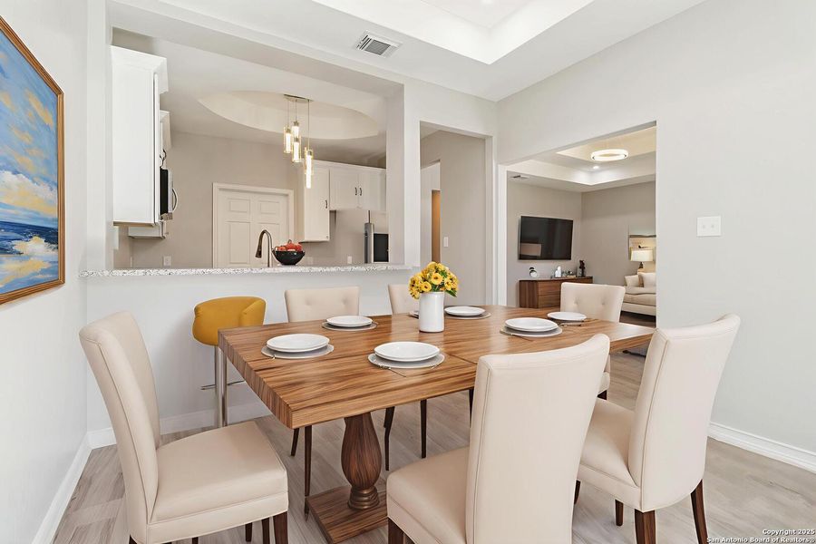 Furnished interior view inside a new home in , San Antonio (Image 9). Furnished interior view inside a new home in , San Antonio (Image 9).