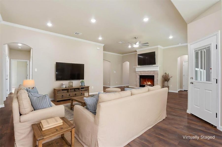 Furnished interior view inside a new home in , Cleburne (Image 9). Furnished interior view inside a new home in , Cleburne (Image 9).