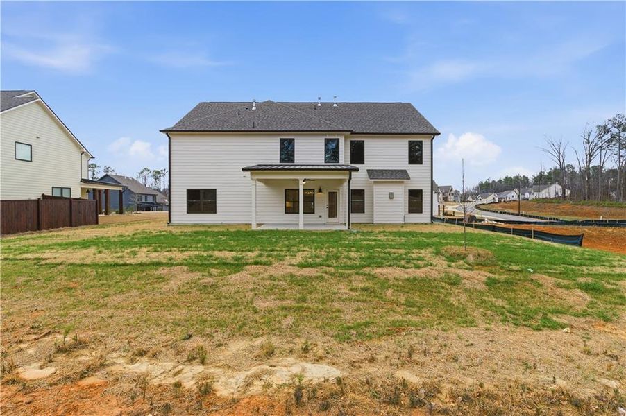 Exterior details and patio area of a home in Springside Reserve, Powder Springs (Image 19).