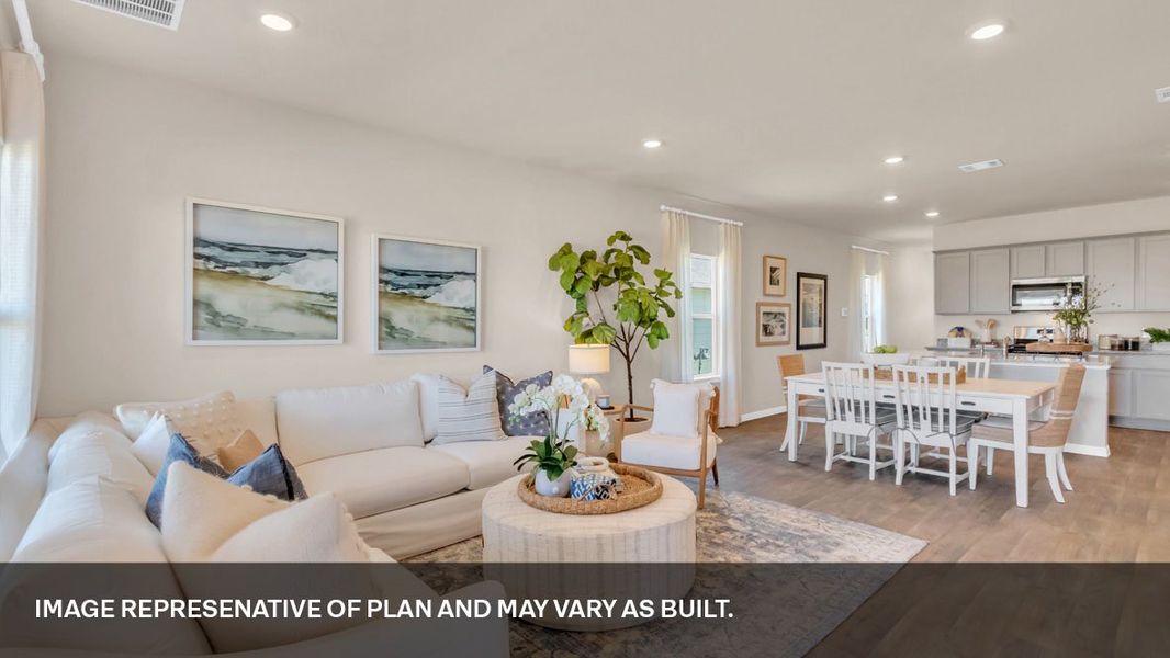 Furnished interior view inside a new home in Southgrove, Kyle (Image 11).