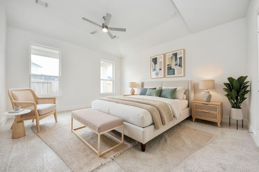 Virtually Staged - Primary Bedroom. Virtually Staged - Primary Bedroom.