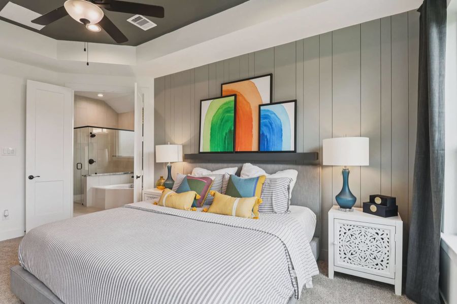 Representative furnished interior of a home built from the Brenner by Chesmar Homes in Audubon, Magnolia (Image 5).