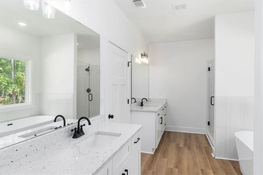 Furnished interior view inside a new home in , Social Circle (Image 11). Furnished interior view inside a new home in , Social Circle (Image 11).