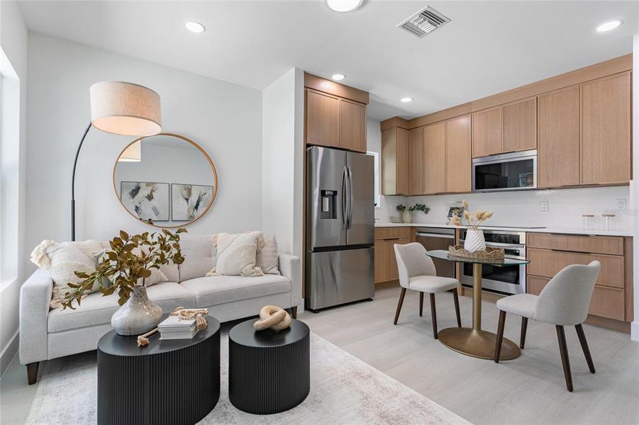 Furnished interior view inside a new home in , St. Petersburg (Image 9).