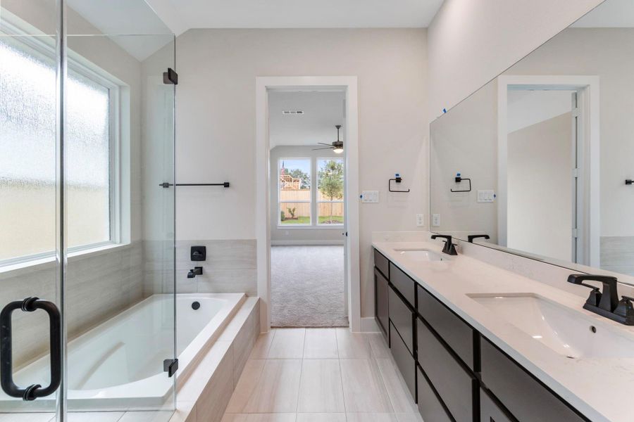 Furnished interior view inside a new home in , The Woodlands (Image 11).