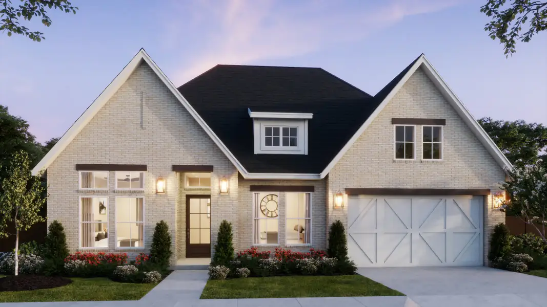Representative exterior photo of a completed home built from the Connor by Southgate Homes in Eliana, McKinney, TX (Image 17).