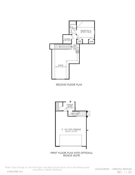 2D floor plan layout for the Verona by Epcon Communities in The Grove at Haven Hill, Lenoir City, TN (Image 14). 2D floor plan layout for the Verona by Epcon Communities in The Grove at Haven Hill, Lenoir City, TN (Image 14).