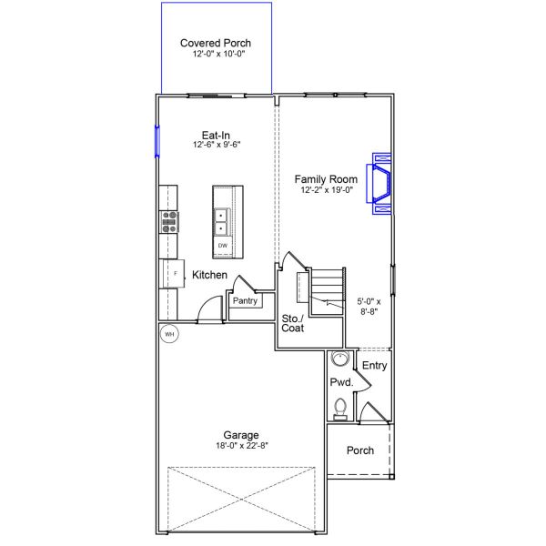 2D floor plan layout of this home in Winston Point, Gilbert, SC (Image 3).