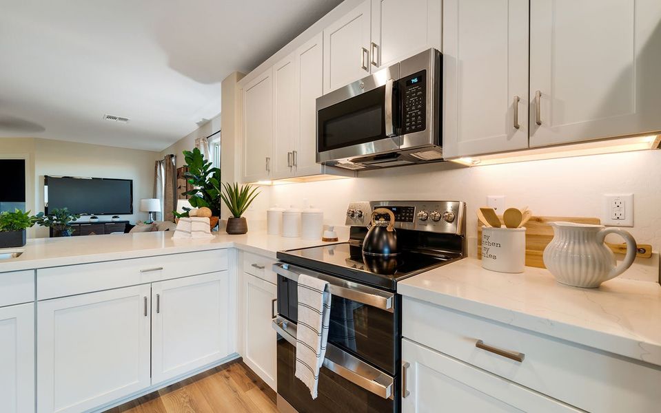 Representative furnished interior of a home built from the Comal by CastleRock Communities in Perkinsville, Chino Valley (Image 17). Representative furnished interior of a home built from the Comal by CastleRock Communities in Perkinsville, Chino Valley (Image 17).