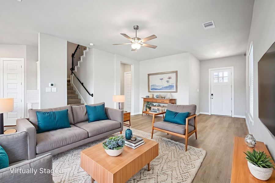 Furnished interior view inside a new home in Kemah Crossing - Luxe Series, Kemah (Image 11).