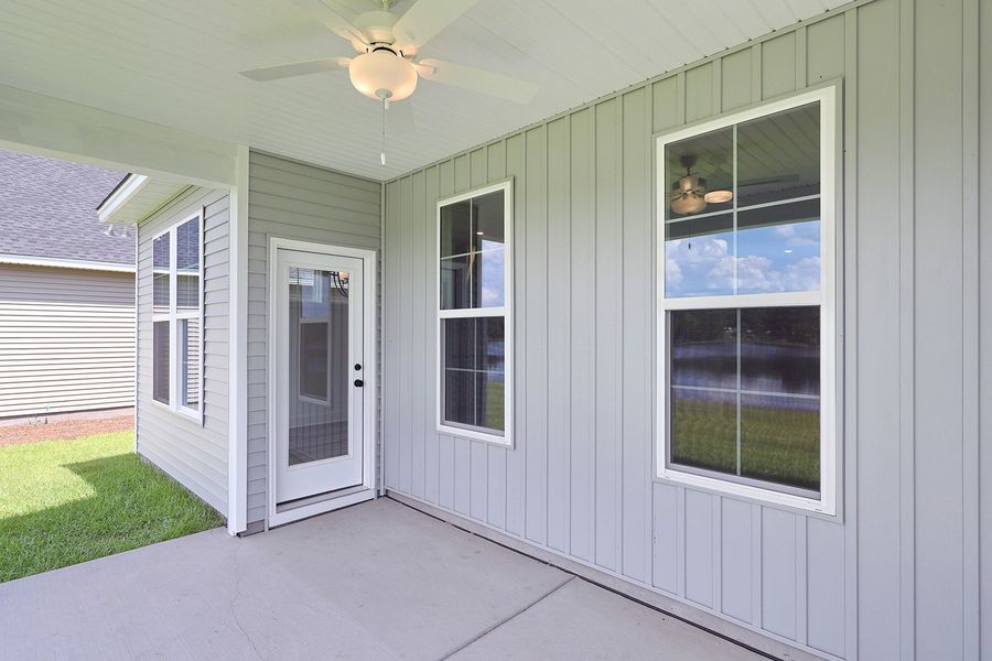 Exterior details and patio area of a home in Arcadia, Myrtle Beach (Image 3). Exterior details and patio area of a home in Arcadia, Myrtle Beach (Image 3).