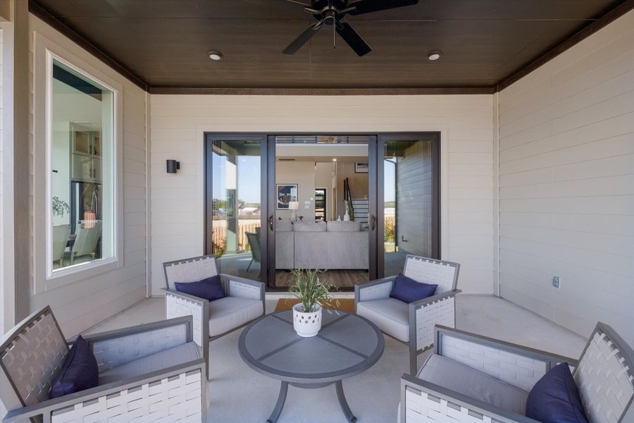 Representative exterior details of a home built from the Guadalupe by Scott Felder Homes in Prominence, San Antonio (Image 3).