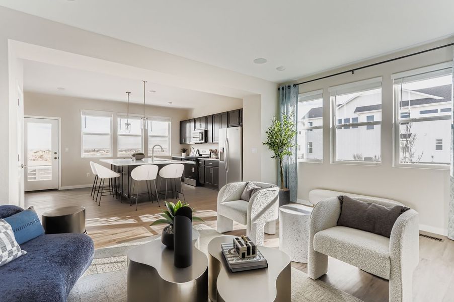 Furnished interior view inside a new home in Barefoot, Firestone (Image 4).
