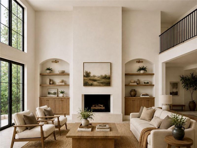 Furnished interior view inside a new home in , Atlanta (Image 3).