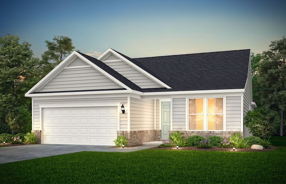 Representative exterior photo of a completed home built from the Mystique by Del Webb in Del Webb at Lake Oconee, Greensboro, GA (Image 1). Representative exterior photo of a completed home built from the Mystique by Del Webb in Del Webb at Lake Oconee, Greensboro, GA (Image 1).