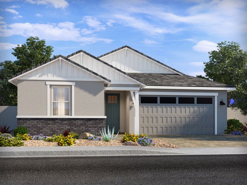 Representative exterior photo of a completed home built from the Sawyer by Meritage Homes in Meritage Homes by Teravalis - Reserve Series, Buckeye, AZ (Image 2).