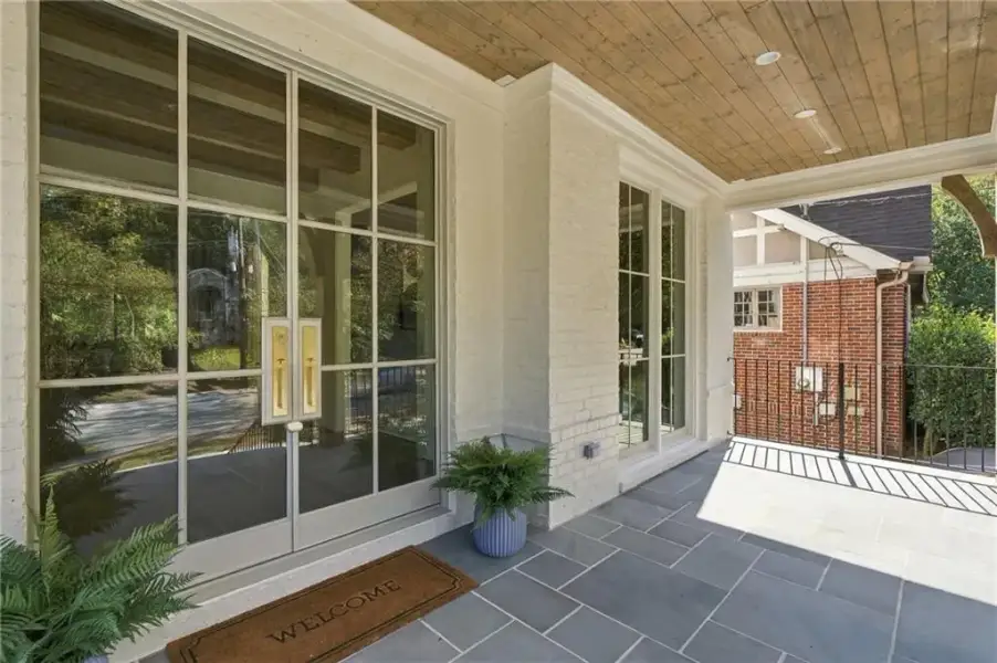 Exterior details and patio area of a home in , Atlanta (Image 30).