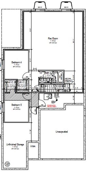 2D floor plan layout for the Marston by View Homes in Country Club Reserve – Fort Collins, Fort Collins, CO (Image 4).