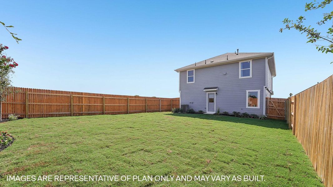 Exterior details and patio area of a home in Marigold, Kyle (Image 4).