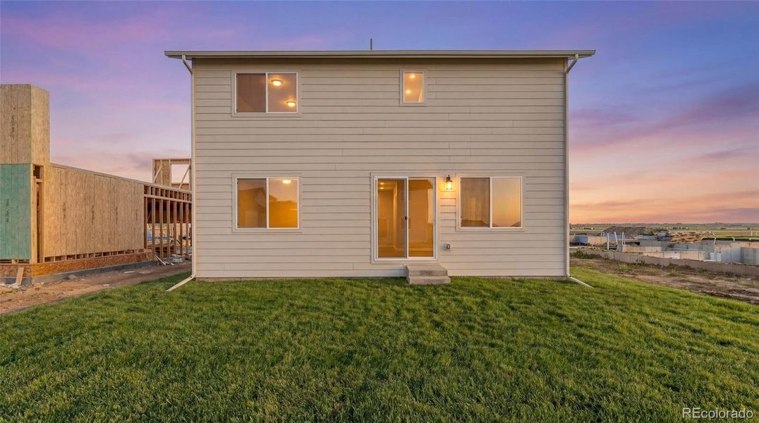 Exterior details and patio area of a home in Wolf Creek Run West, Strasburg (Image 4).