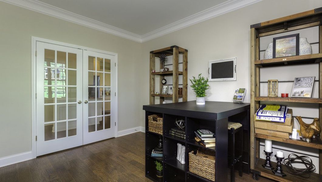 Furnished interior view inside a new home in Reserve at Tap Root Farms, Fletcher (Image 28). Furnished interior view inside a new home in Reserve at Tap Root Farms, Fletcher (Image 28).