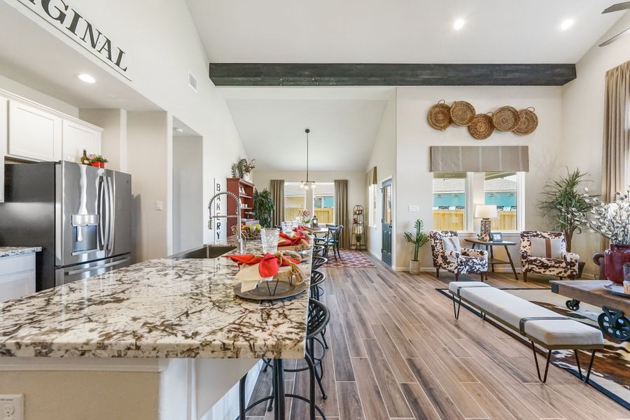 Kitchen with center island Kitchen with center island