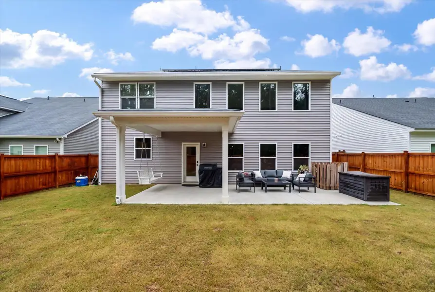 Exterior details and patio area of a home in Watson Hill, Summerville (Image 26).