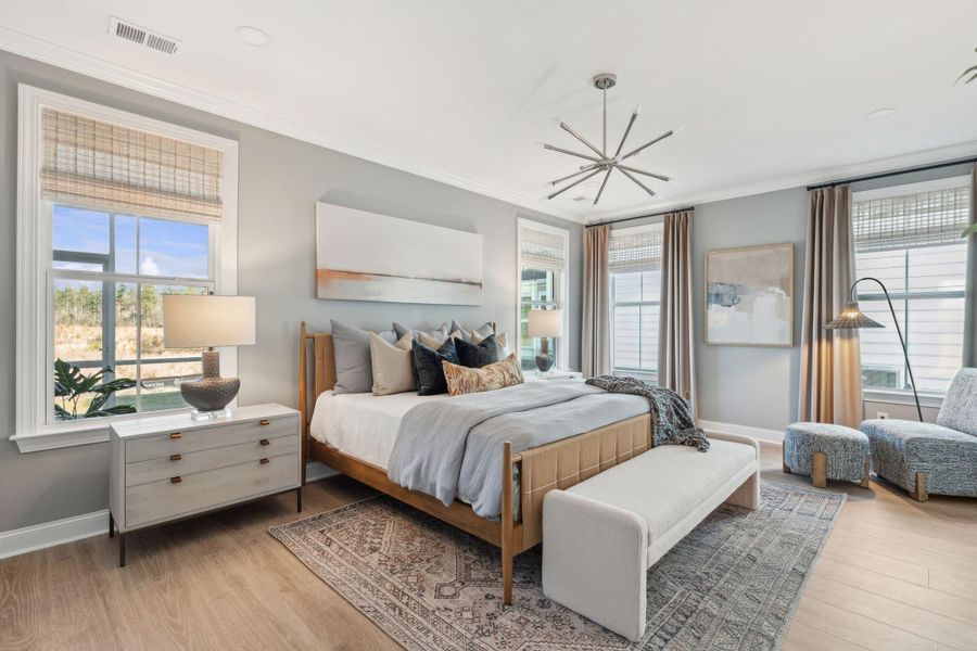 Furnished interior view inside a new home in Tidewater at Lakes of Cane Bay, Summerville (Image 16).