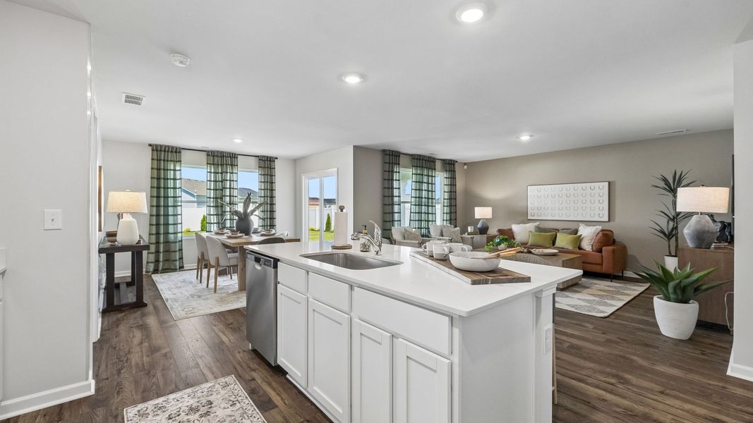 Representative furnished interior of a home built from the Aria by D.R. Horton in CDJ Farms, Portland (Image 33).