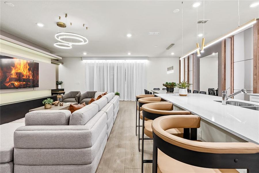 Furnished interior view inside a new home in Windsor Cay Resort, Clermont (Image 4). Furnished interior view inside a new home in Windsor Cay Resort, Clermont (Image 4).