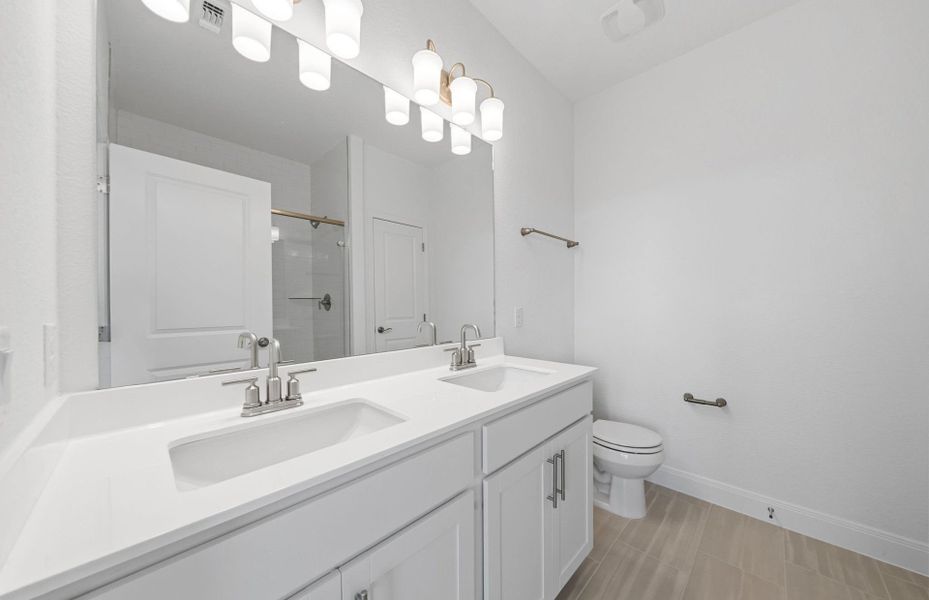 Furnished interior view inside a new home in Patterson Ranch, Georgetown (Image 5). Furnished interior view inside a new home in Patterson Ranch, Georgetown (Image 5).