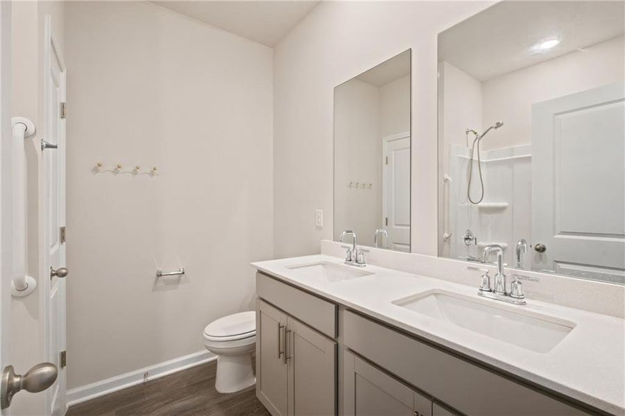 Furnished interior view inside a new home in Parkside at Grayson, Grayson (Image 12). Furnished interior view inside a new home in Parkside at Grayson, Grayson (Image 12).