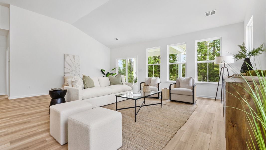 Furnished interior view inside a new home in Bluffs at Sun Colony, Longs (Image 9).