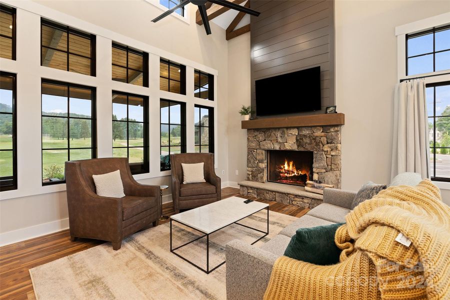 Furnished interior view inside a new home in , Waynesville (Image 8).
