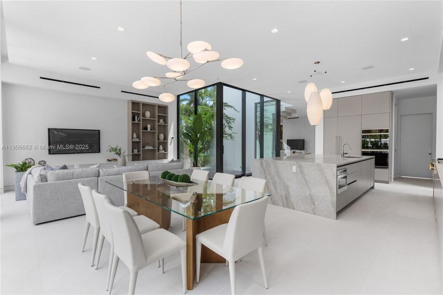 Furnished interior view inside a new home in , Miami Beach (Image 12).