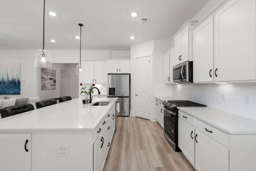 Furnished interior view inside a new home in Summerwind Crossing at Lakes of Cane Bay, Summerville (Image 10).