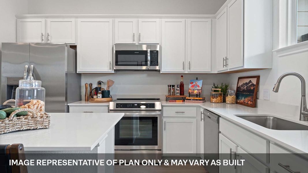 Furnished interior view inside a new home in Avery Centre, Round Rock (Image 12).