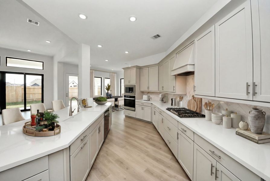 Representative furnished interior of a home built from the Fredericksburg by Beazer Homes in Legacy, League City (Image 4).
