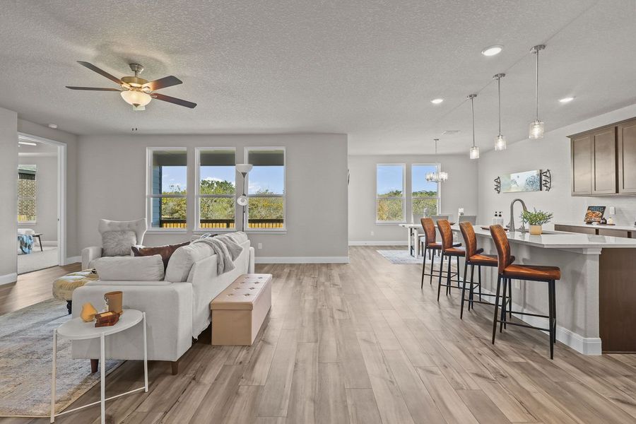 Representative furnished interior of a home built from the The Jennings G by Davidson Homes LLC in The Reserve at Potranco Oaks, Castroville (Image 10).