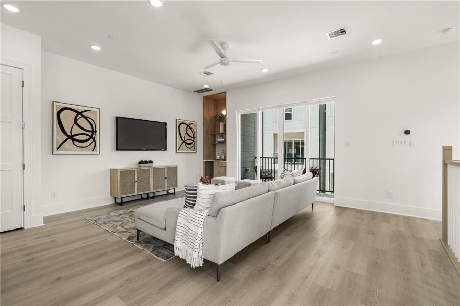 Furnished interior view inside a new home in , Houston (Image 17).